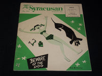 1950 MAY THE SYRACUSAN MAGAZINE - BEWARE OF DOG FRONT COVER - E 4780