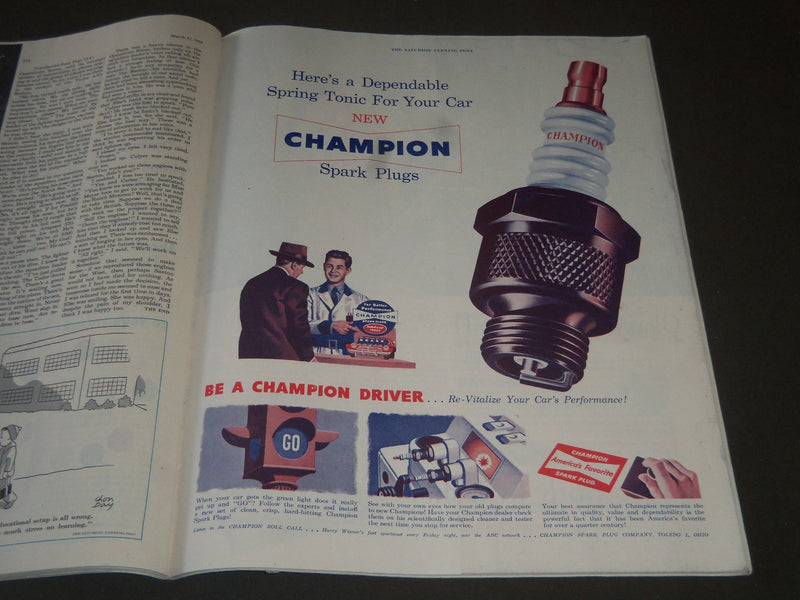 1951 MARCH 17 THE SATURDAY EVENING POST MAGAZINE - ILLUSTRATED COVER - SP 1861