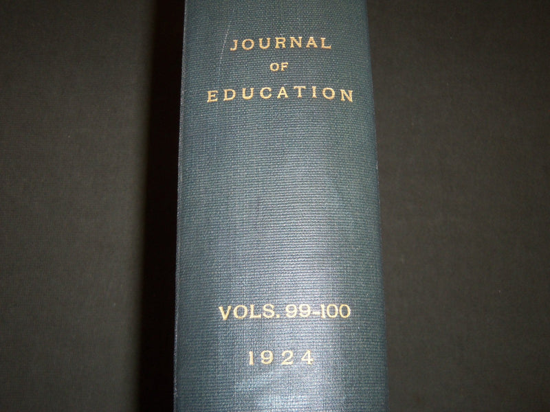 1924 JANUARY-DECEMBER JOURNAL OF EDUCATION BOUND VOLUME - COMPLETE YEAR - R 934