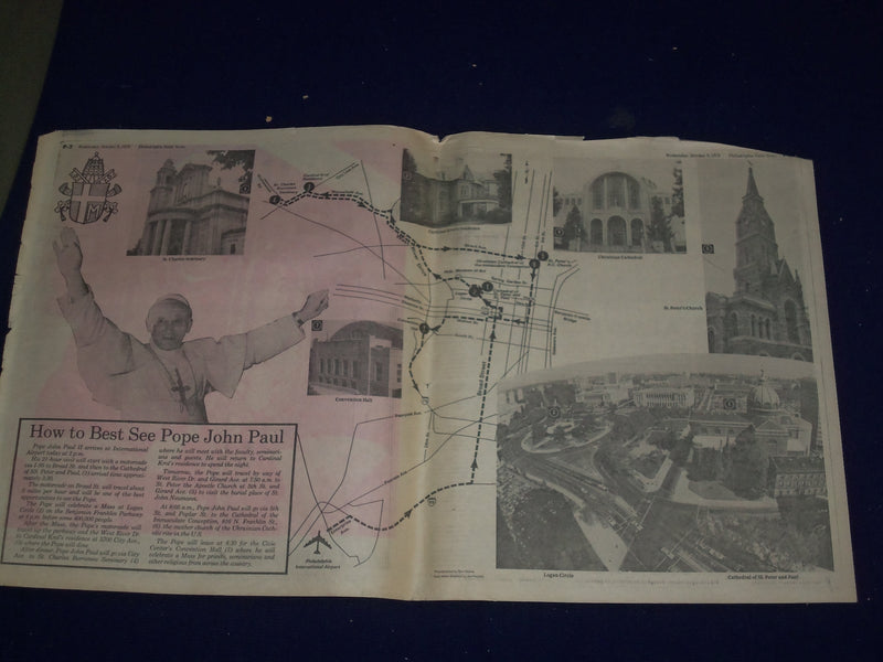 1979 OCTOBER 3 PHILADELPHIA DAILY NEWS - POPE JOHN PAUL II VISIT - NP 2977