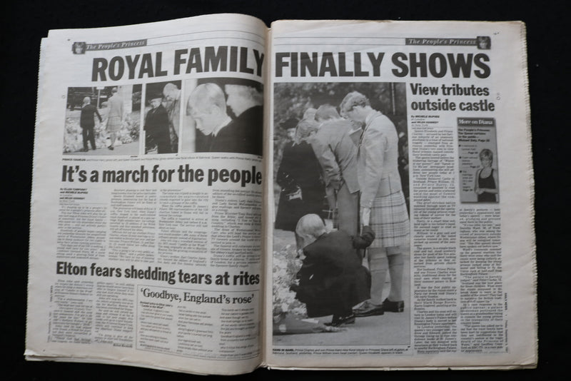 1997 SEPTEMBER 5 NEW YORK DAILY NEWS NEWSPAPER - THE PAIN OF DI'S SONS - NP 8914