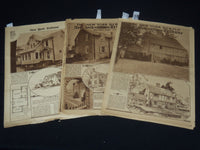 1924-1925 NEW YORK TRIBUNE SMALL HOUSE GRAPHIC SECTIONS LOT OF 3 - NP 8943