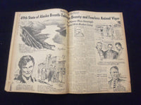 1958 JULY 2 BOSTON DAILY RECORD NEWSPAPER - GOLDFINE BALK AT QUIZ LOOMS- NP 6345
