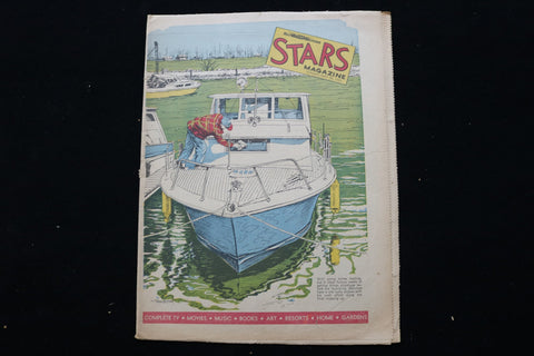 1963 MAY 26 STARS MAGAZINE - A SKIPPER AND HIS BOAT COVER - E 25712