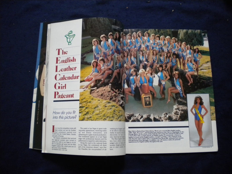 1984 JUNE COVER MODEL MAGAZINE - PREMIERE ISSUE - CHRISTIE BRINKLEY - B 2875P