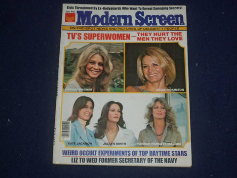 1977 JANUARY MODERN SCREEN MAGAZINE - ELVIS PRESLEY - PHOTOS & STORIES - ST 5915