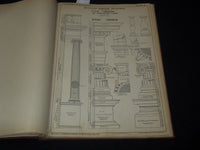 1908 DRAWINGS OF FIVE ORDERS OF ARCHIECTURE VOLUME BY JAMES TURNER BALL - Z 235