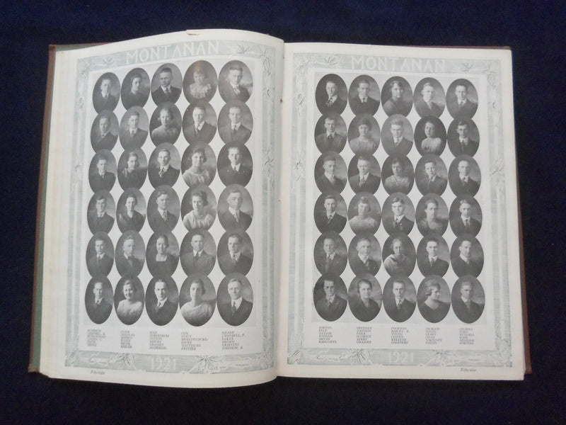 1921 MONTANAN MONTANA STATE UNIVERSITY YEARBOOK - BOZEMAN, MONTANA - YB 3083