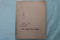 1957 THE LIGHT HERE KINDLED SOFTCOVER BOOK - PLYMOUTH, MA - K 3422