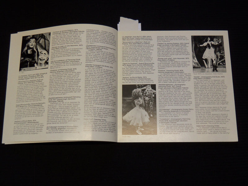 1979 LIS JEPPESEN PORTRAET AF EN DANSERINDE BOOK BY ERIK JERICHAU - J 9558