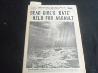 1947 NOVEMBER 23 NEW YORK DAILY NEWS NEWSPAPER - DEAD GIRL'S DATE HELD - NP 5860