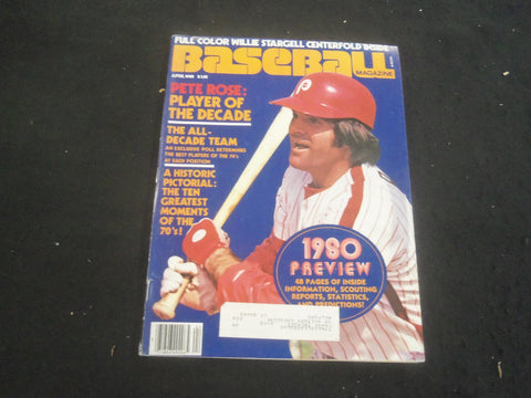 1980 APRIL BASEBALL MAGAZINE - PETE ROSE COVER - B 6348D