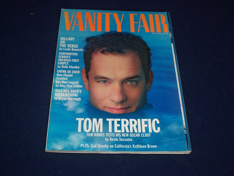 1994 JUNE VANITY FAIR MAGAZINE - TOM HANKS - SP 4343