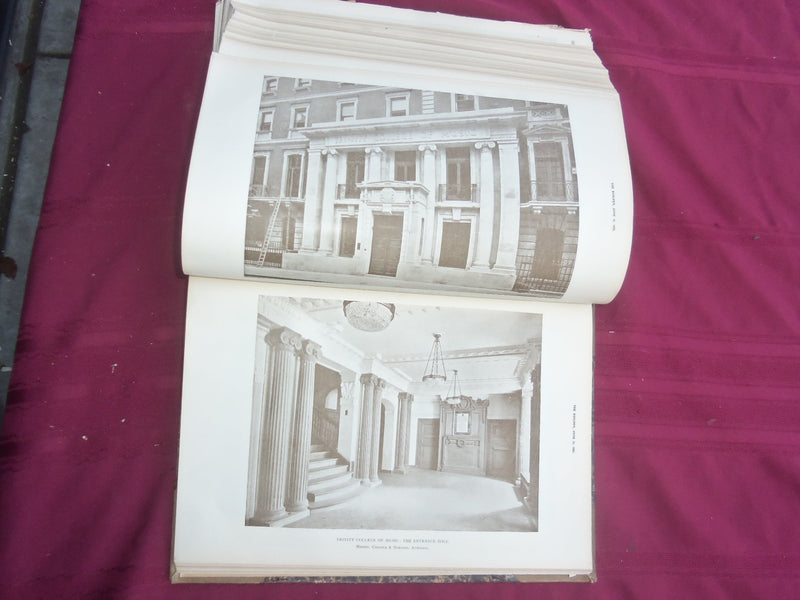 1922 JAN-DEC THE BUILDER U. K. MAGAZINE BOUND VOLUMES - 2 VOLS - FOLD OUTS- C 33
