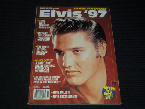 1997 MOVIE MIRROR PRESENTS ELVIS '97 MAGAZINE - ELVIS PRESLEY COVER - E 15486