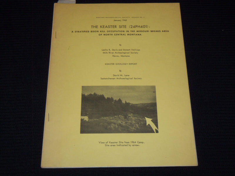 1965 THE KEASTER SITE GEOLOGY REPORT SIGNED BY EMMETT STALLCOP - J 7379