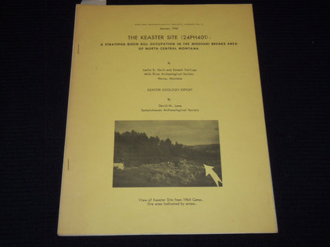 1965 THE KEASTER SITE GEOLOGY REPORT SIGNED BY EMMETT STALLCOP - J 7379