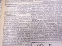 1935 JANUARY 28 NEW YORK TIMES - HAUPTMANN FACES CRUCIAL TEST TODAY - NT 1949