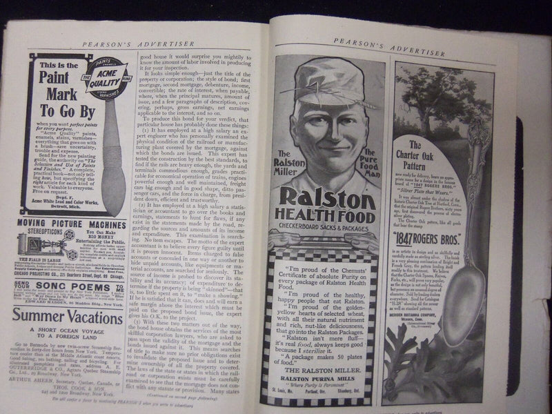 1907 AUGUST PEARSON'S MAGAZINE - NICE STORIES, ADS & ILLUSTRATIONS - ST 3009