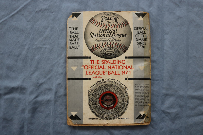 1931 SPALDING'S NCAA COLLLEGE BASEGALL GUIDE - BABE RUTH AD - SOFTCOVER - K 3090