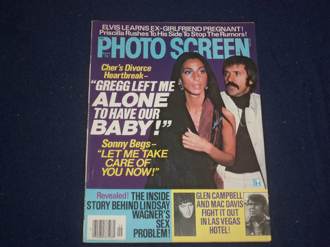 1976 SEPTEMBER PHOTO SCREEN MAGAZINE - ELVIS PRESLEY - PHOTOS - ST 5880