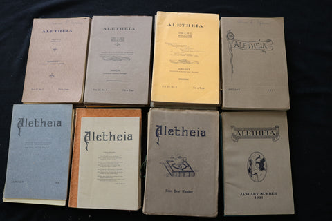 1914-1920 ALETHEIA - CENTRAL HOLINESS UNIVERSITY MAGAZINE - LOT OF 54 - O 3704