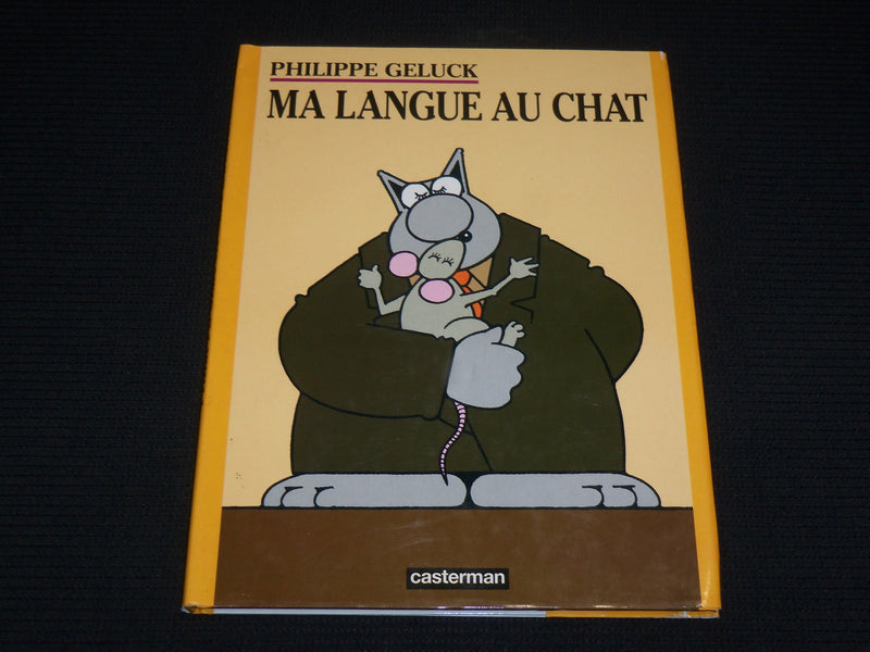 1995 MA LANGUE AU CHAT HARDCOVER BOOK BY PHILIPPE GELUCK - FRENCH - R 730I