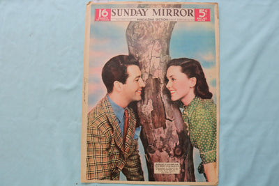 1938 FEB 20 SUNDAY MIRROR NEWSPAPER MAGAZINE SECTION -TAYLOR-O'SULLIVAN- NP 9074
