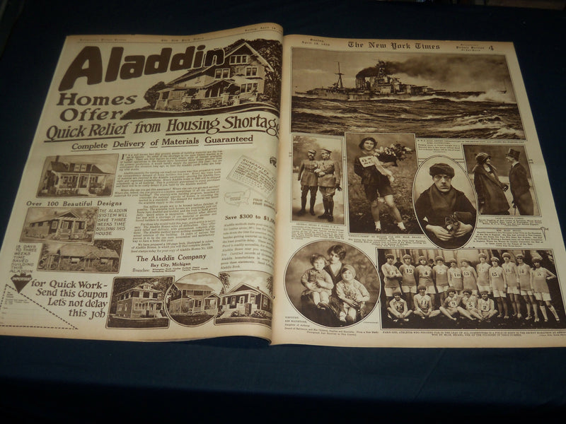 1920 APRIL 18 NEW YORK TIMES PICTURE SECTION - PRINCE OF WALES - NT 8769