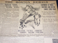 1910 JUNE 23 THE BOSTON HERALD - MAY BE LAST BIG BOOT IN YEARS -SULLIVAN- BH 345