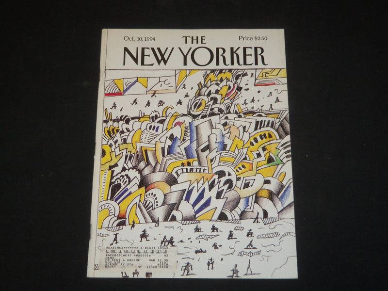 1994 OCTOBER 10 THE NEW YORKER MAGAZINE - ILLUSTRATED COVER - NY 1653
