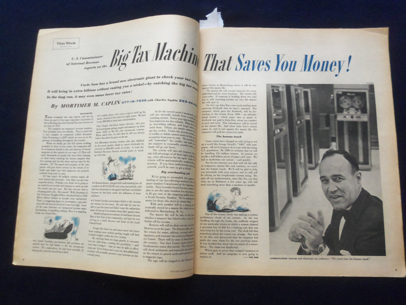 1962 JANUARY 7 THIS WEEK MAGAZINE SECTION - JOE DIMAGGIO - J 9800