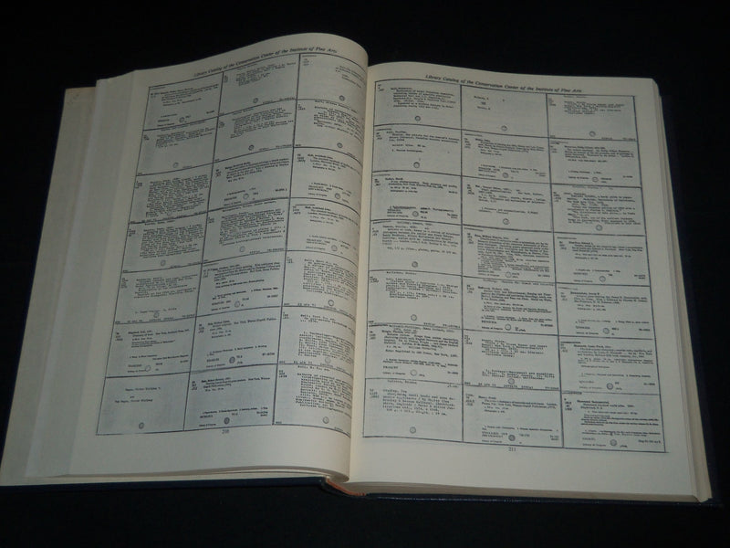 1980 LIBRARY CATALOG OF THE CONSERVATION VOLUME - NEW YORK UNIVERSITY - Z 83