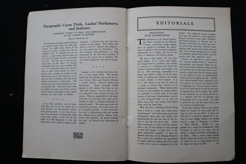 1931 FEBRUARY BOSTON UNIVERSITY BEACON - SAMUEL WAXMAN - LOT OF 2 - K 2214