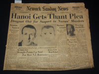 1966 JULY NEWARK EVENING NEWS NEWSPAPER LOT OF 3 - NURSES SLAIN - SPEC - NP 1812