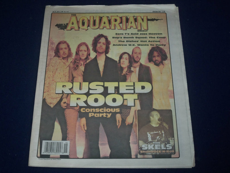 2002 APRIL 10-17 AQUARIAN WEEKLY NEWSPAPER - RUSTED ROOT COVER - J 1146