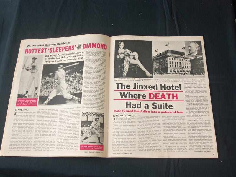 1962 AUGUST THE NATIONAL POLICE GAZETTE MAGAZINE - BRIGITTE BARDOT - B 5715