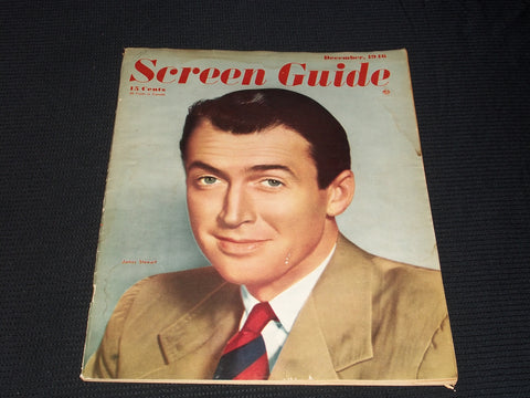 1946 DECEMBER SCREEN GUIDE MAGAZINE - JAMES STEWART - E 2733