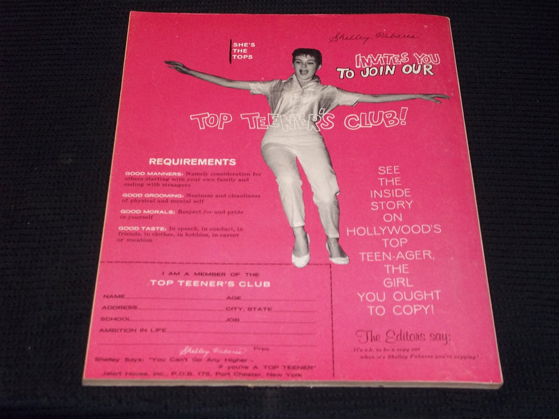 1962 SUMMER TOP TEEN SCREENBOOK MAGAZINE - WARREN BEATTY FRONT COVER - E 13719
