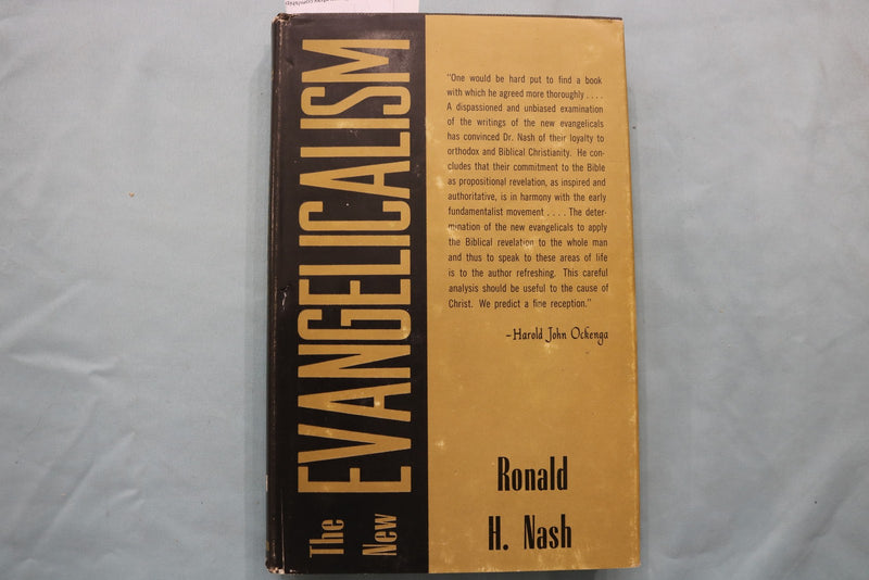 1963 THE NEW EVANGELICALISM HARDCOVER BOOK BY RONALD H. NASH - KD 9638