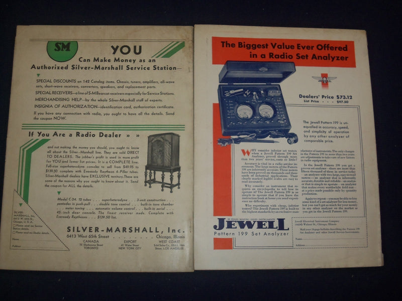 1931-1932 RADIO CALL BACK & TECHNICAL REVIEW MAGAZINE LOT OF 5 - O 2616