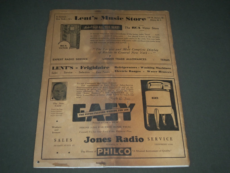 1938 TOMPKINS COUNTY NEW YORK RURAL INDEX & ALMANAC - J 2642