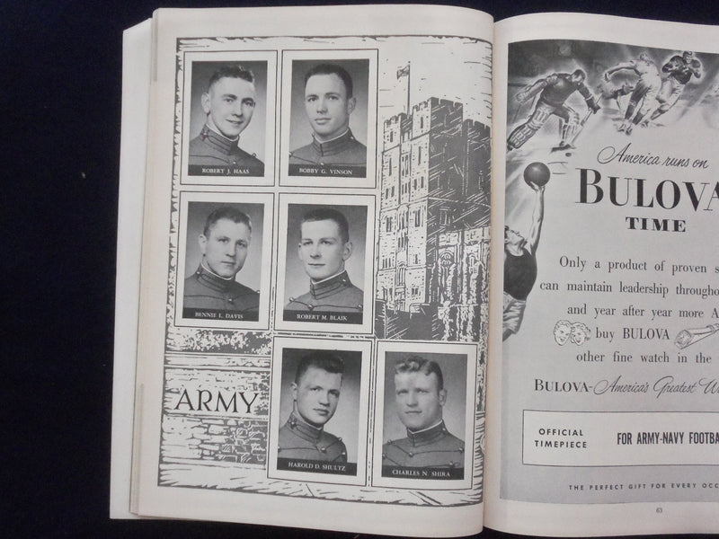 1949 NOVEMBER 26 ARMY-NAVY FOOTBALL PROGRAM - GREAT PHOTOS & ADS - K 120