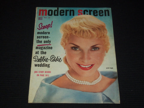 1955 DECEMBER MODERN SCREEN MAGAZINE - JANET LEIGH COVER - E 12295