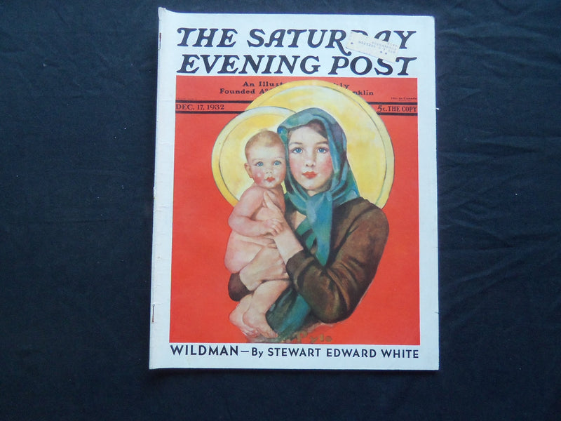1932 DECEMBER 17 THE SATURDAY EVENING POST MAGAZINE - ILLUSTRATED COVER -SP 1493