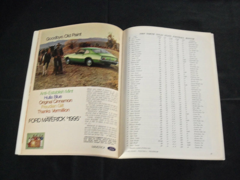 1969 NOVEMBER 1 CINCINNATI VS. NORTH TEXAS STATE FOOTBALL PROGRAM - J 3733