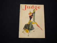 1937 MAY JUDGE MAGAZINE- FISHING WOMAN TAKES OFF BOOT AND FISH COMES OUT- B 439F