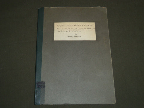 1944 CLASSICS OF THE ALCOHOL LITERATURE - GEORGE CRUIKSHANK SKETCHES - J 4735