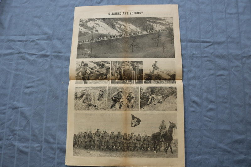 1945 SEPTEMBER 1 6 JAHRE AKTIVDIENST NEWSPAPER - GERMAN - K 3126