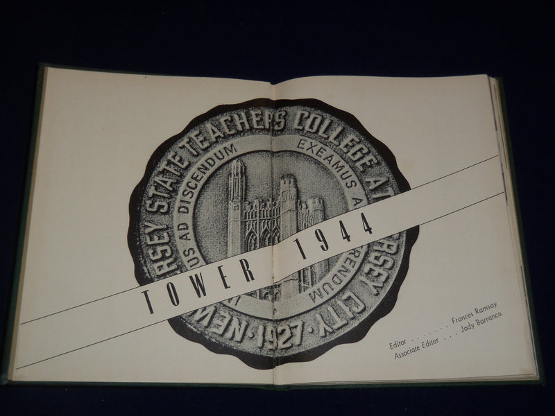1944 TOWER JERSEY CITY NEW JERSEY STATE COLLEGE YEARBOOK - GREAT PHOTOS - YB 720